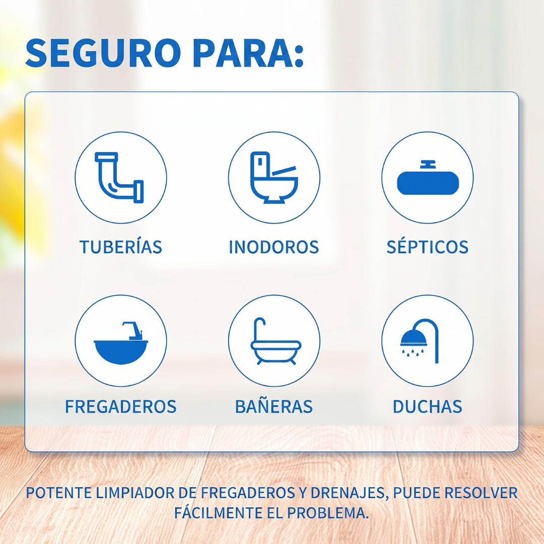 Polvo Activo Destapa Cañerías