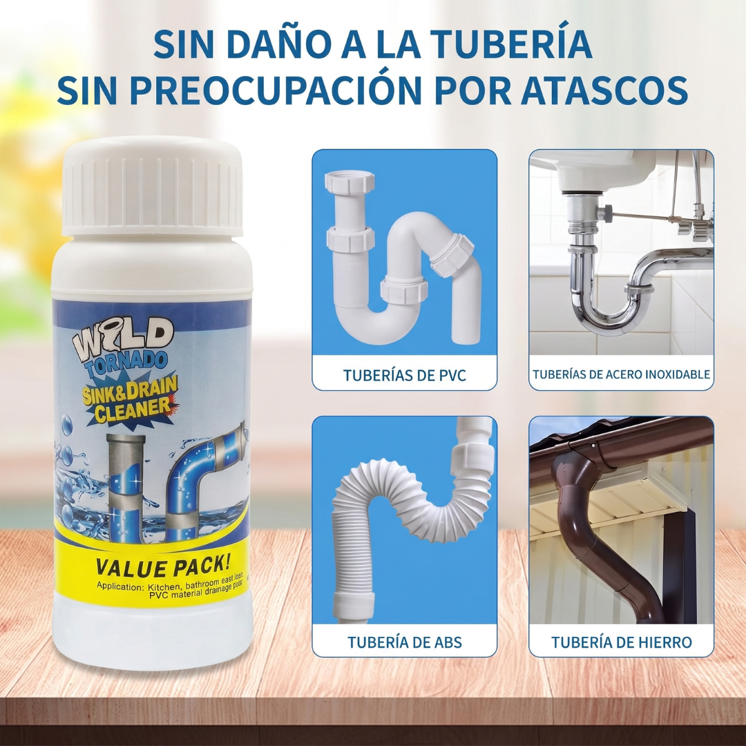 Polvo Activo Destapa Cañerías